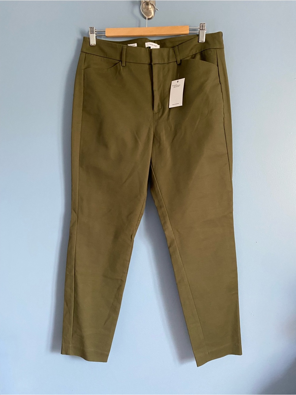 NWT Nine West Olive Green Slim Pants